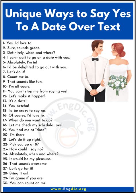 150+ Cute Ways to Say Yes to a Date Over Text .